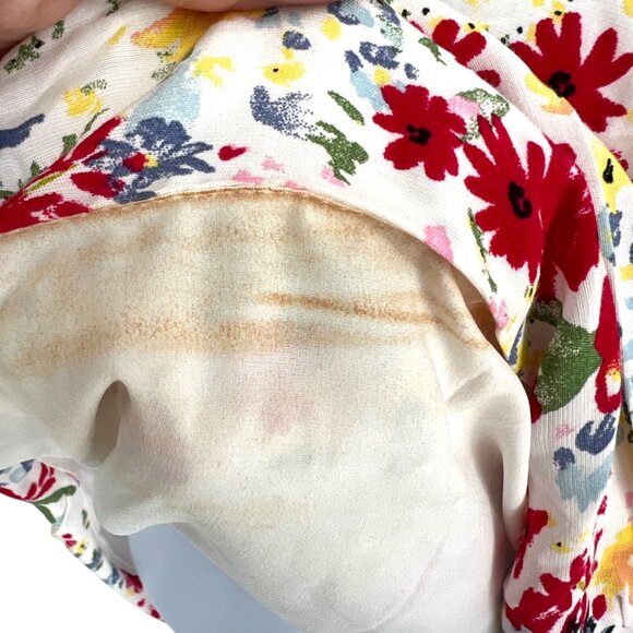 ASTR The Label Floral Ruffle Mini Dress White Multicolor Size XS - Picture 13 of 13